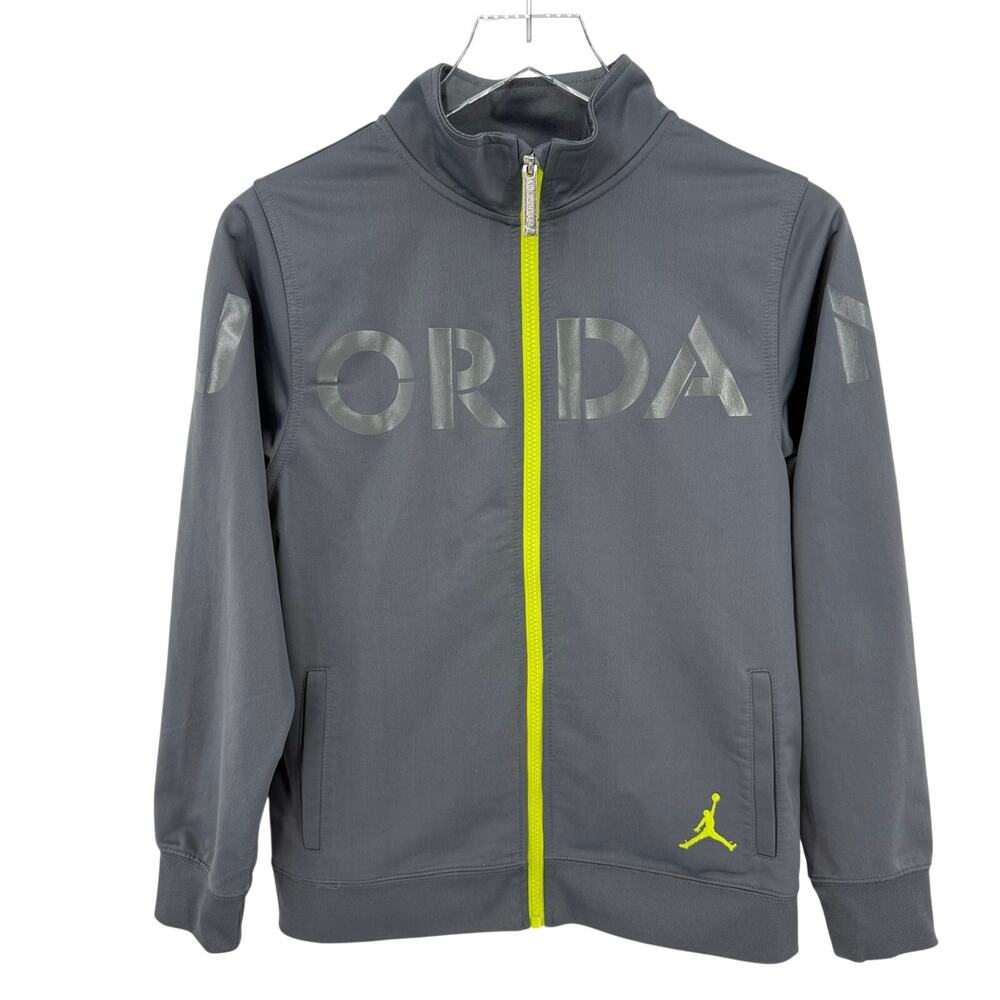 Jordan Jump Man Youth Large Gray Track Jacket 12-13 Years